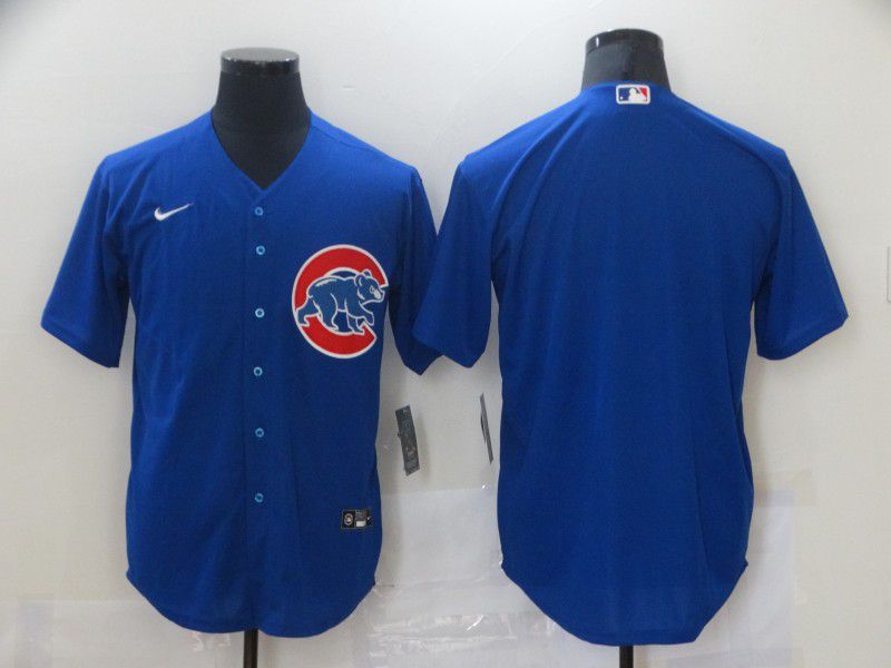 Men Chicago Cubs Blank Blue Game Nike MLB Jerseys->chicago cubs->MLB Jersey